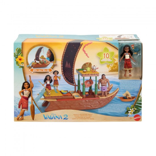  Mattel Disney: Vaiana 2 - Vaiana's Adventure Canoe (JBT78​)