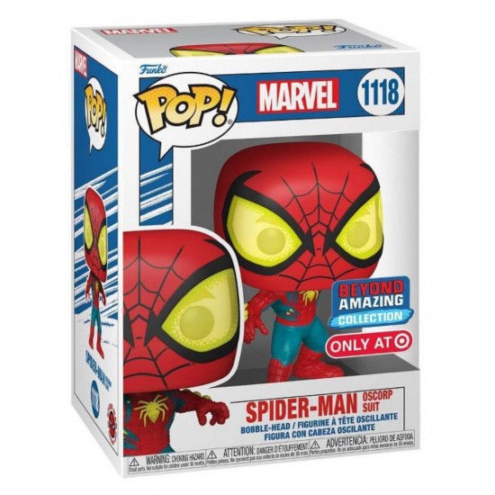 Funko Pop! Marvel - Spider-Man Oscorp Suit #1118 Bobble-Head Special Edition (Exclusive) Vinyl Figure