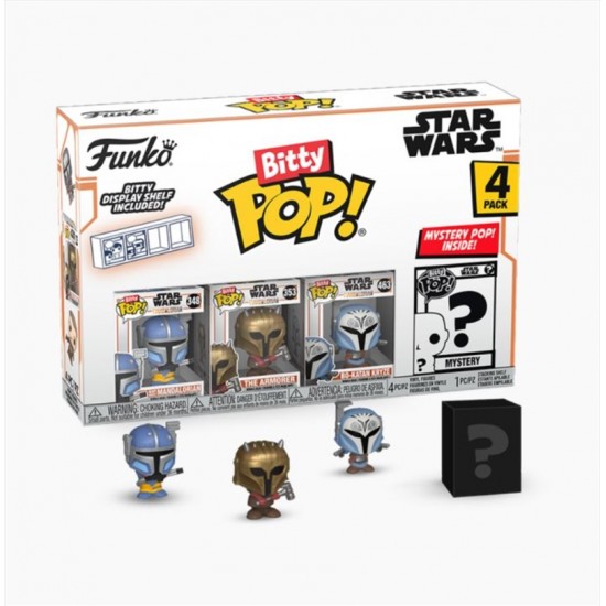Funko Bitty Pop! 4-Pack: Mandalorian - Heavy Mandalorian Vinyl Figures