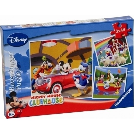 Ravensburger Puzzle Disney Mickey Mouse Clubhouse - Everyboby Loves Mickey (3x49pcs.) (09247)