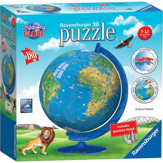 Ravensburger 3D Puzzle: Children's World Globe (180 pcs) (12338)