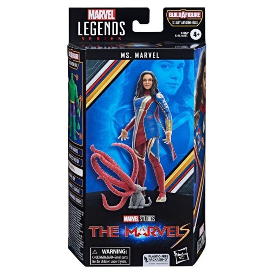 Hasbro Marvel Legends Series Build a Figure Totally Awesome Hulk: The Marvels - Ms. Marvel Action Figure (15cm) (Excl.) (F3682)