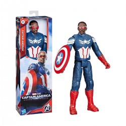  Hasbro Captain America: Brave New World - Titan Heroes Sam Wilson Action Figure (F9276)