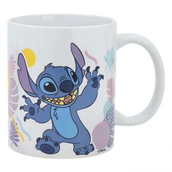  Stor: Stitch Hawaian Flower - Ceramic Mug In Gift Box (325ml) (88140)