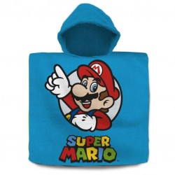 Kids Licensing Super Mario Bros cotton poncho towel