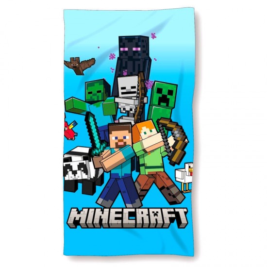 Mojang Minecraft cotton beach towel