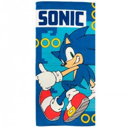 Sega Sonic The Hedgehog cotton beach towel