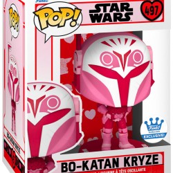 Funko Pop! Disney Star Wars: Valentines S4 - Bo-Katan Kryze #497 Bobble-Head Vinyl Figure