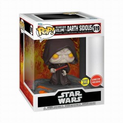 Funko Pop! Deluxe Disney: Star Wars Sith - Red Saber Series Volume 1: Darth Sidious (Glows in the Dark) (Special Edition) #519 Bobble-Head Vinyl Figure