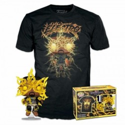 Funko Pop! & Tee (Adult): Marvel Spider-Man No Way Home S3 - Electro (Glows in the Dark) Vinyl Figure & T-Shirt (XL)