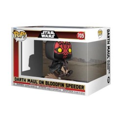 Funko Pop! Deluxe Disney: Star Wars EP1 The Phantom Menace Anniversary - Darth Maul on Bloodfin Speeder #705 Bobble-Head Vinyl Figure