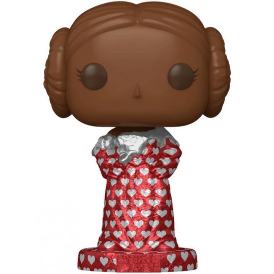 Funko Pop! Disney: Star Wars Valentine's Day 2024 - Princess Leia (Valentine Chocolate) #676 Bobble-Head Vinyl Figure