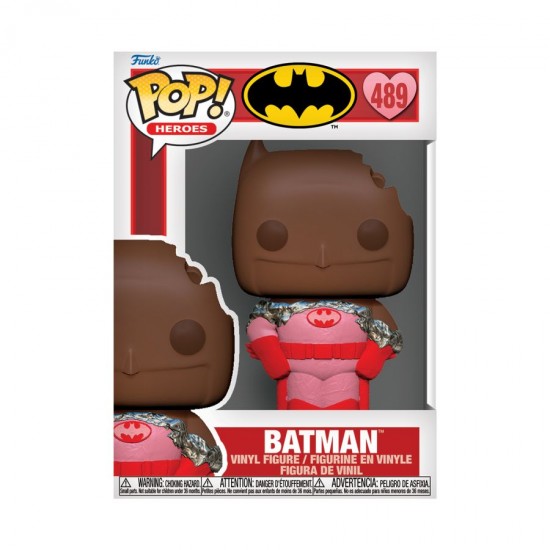 Funko Pop! Heroes DC: Valentine's Day 2024 - Batman (Valentine Chocolate) #489 Vinyl Figure