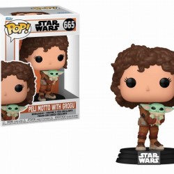Funko Pop! Disney Star Wars: The Mandalorian - Peli Motto with Grogu #665 Bobble-Head Vinyl Figure