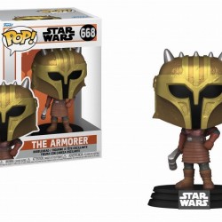Funko Pop! Disney Star Wars: The Mandalorian - The Amorer #668 Bobble-Head Vinyl Figure