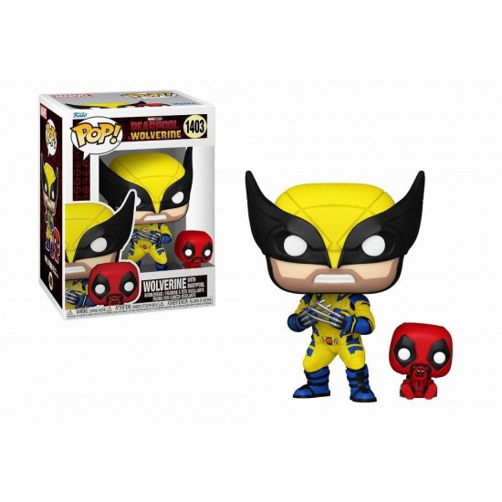 Funko Pop! Marvel: Deadpool Wolverine - Wolverine with Babypool #1403 Bobble Head Vinyl Figure