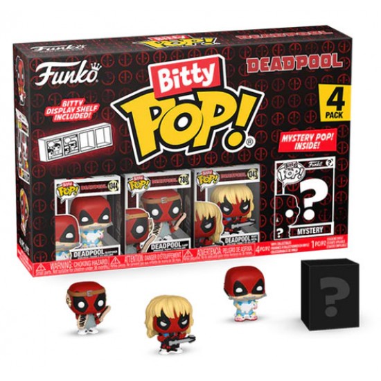 Funko Bitty Pop! 4-Pack: Deadpool - Sleepover Vinyl Figures