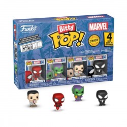 Funko Bitty Pop! 4-Pack: Spider-Man - Spider-Man, Green Goblin, J. Jonah Jameson, Spiderman Symbiote Suit Vinyl Figures