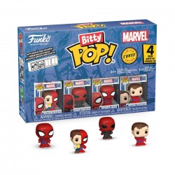 Funko Bitty Pop! 4-Pack: Spider-Man - Peter Parker - Spider-Man, Superior Spider-Man, Spider-Man, Peter Parker Vinyl Figures