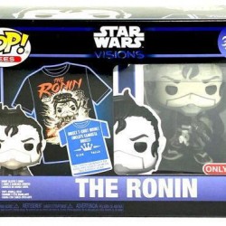 Funko Pop! & Tee (Adult): Disney Star Wars Visions - The Ronin (Special Edition) Bobble-Head Vinyl Figure and T-Shirt (M)