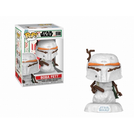Funko Pop! Disney Star Wars: Holiday - Boba Fett (SNWMN) #558 Bobble-Head Vinyl Figure